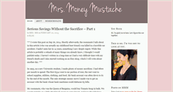 Desktop Screenshot of mrsmoneymustache.com